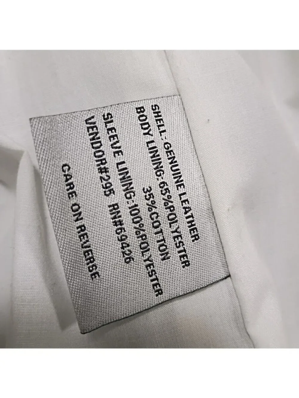 Wilsons Leather M Buttersoft Womens Slate White Clean Preppy Jacket Zip Pockets - Picture 7 of 16